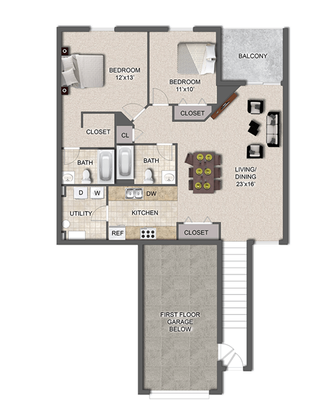 Pembrook Place Apartments Spruce Floor Plan